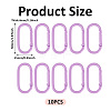 10Pcs Alloy Spring Gate Rings FIND-TA0009-25E-3