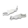 304 Stainless Steel Pendants STAS-P423-03P-2