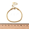 304 Stainless Steel Link Chain Bracelets for Women BJEW-A158-02D-G-5