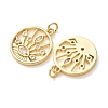 Brass Micro Pave Clear Cubic Zirconia Pendants CU-CBA2907-10G-2