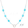 Acrylic Oval Beads Eyeglass Chains AJEW-CN0006-71A-1