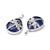 Natural Lapis Lazuli Pendants X-G-G900-01P-02-3