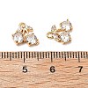 Brass Micro Pave Cubic Zirconia Pendants KK-A259-22G-01-3