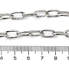 304 Stainless Steel Textured Oval Link Chains CHS-K017-01P-3