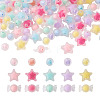 120Pcs 3 Style Transparent Acrylic Beads TACR-BT0001-03-1