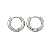 Tarnish Resistant 304 Stainless Steel Huggie Hoop Earrings X-EJEW-F111B-13mm-P-2