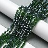 Transparent Electroplate Glass Beads Strands LS-GLAA-F029-3mm-C25-4