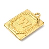 Ion Plating(IP) 304 Stainless Steel Pendants STAS-U033-01G-W-2