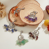 Unicraftale Natural Gemstone Pendant Decorations HJEW-UN0001-12-4