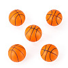 5Pcs PU Leather Mini Imitation Basketball for Doll Decorations AJEW-TA0002-47-1