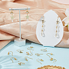 24Pcs 6 Styles Brass Micro Pave Clear Cubic Zirconia Earring Hooks EJEW-BBC0002-16-4