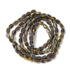 2 Strands Electroplate Opaque Color Glass Beads Strands EGLA-YW0005-26B-1