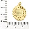 Virgin Mary Theme Rack Plating Brass Micro Pave Clear Cubic Zirconia Pendants KK-Z067-06G-02-3