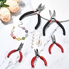 5Pcs 5 Styles Carbon Steel Jewelry Pliers AJEW-YW0001-19-6