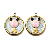 304 Stainless Steel Enamel Pendants STAS-Z163-21G-01-1