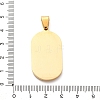 304 Stainless Steel Micro Pave Cubic Zirconia Pendants STAS-U043-25G-3