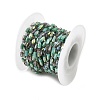 Handmade 304 Stainless Steel Glass Beaded Link Chains GL-CBA98C2-06P-2