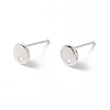 201 Stainless Steel Stud Earring Findings STAS-P308-09A-S-1