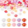 125Pcs 5 Colors ABS Plastic Beads KY-TA0001-33-1
