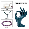 Resin Mannequin Hand Jewelry Display Holder Stands ODIS-WH0030-10-4