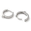 Brass Hoop Earrings Finding X-KK-H455-62P-2