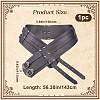 PU Leather Trinity Knot Wide Waist Belt with Alloy Buckles AJEW-WH20009-12AS-2