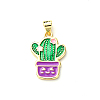 Brass Enamel Pendants LS-FIND-I054-01A-G-1