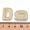 Brass Micro Pave Cubic Zirconia Pendants KK-N254-06G-D-3