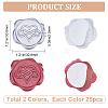 CRASPIRE 50Pcs 2 Styles Adhesive Wax Seal Stickers DIY-CP0009-10A-2