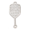 Brass Micro Pave Clear Cubic Zirconia Connector Charms LS-KK-P288-01P-1