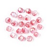Transparent Spray Painted Glass Beads LS-EGLA-N018-4mm-07-2