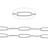 304 Stainless Steel Paperclip Chains CHS-F010-01C-P-01-1