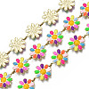 Brass Flower Link Chains CHC-N018-098A-1
