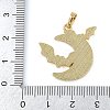 Halloween Rack Plating Brass Enamel Pendants KK-U032-10B-G-3