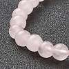 Natural Rose Quartz Beaded Stretch Bracelets BJEW-D446-B-11-3