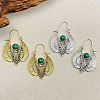 Moth Alloy Hoop Earrings WH-WGD1211-01-4