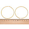 304 Stainless Steel Big Hoop Earrings with 316 Surgical Stainless Steel Pins for Women SA-CBAB549-01G-5
