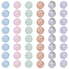 48pcs 6 colors Opaque Acrylic Beads OACR-SC0001-80-1
