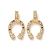 Brass Micro Pave Colorful Cubic Zirconia Pendants KK-A304-28B-G-1