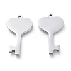 Non-Tarnish 304 Stainless Steel Pendants STAS-M275-01P-2