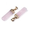 Natural Rose Quartz Pendants LS-G-S359-313B-3