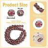 1 Strand Handmade Glod Sand Lampwork Beads Strands LAMP-TA0002-09B-4