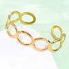 304 Stainless Steel Cuff Bangles for Women LS-BJEW-D306-02G-1