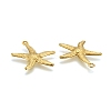 Brass Starfish/Sea Stars Pendants X-KK-L134-11G-2