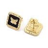 PVD Vacuum Plating Golden 304 Stainless Steel Stud Earrings for Women EJEW-Z068-17G-3