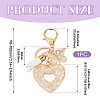 Heart with Butterfly Resin Keychains KEYC-TADJ0001-01D-2