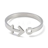 Non-Tarnish Constellations 304 Stainless Steel Open Cuff Ring for Women RJEW-L122-001P-07-2