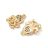 Brass Micro Pave Cubic Zirconia Charms KK-C099-01I-G-2