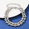 304 Stainless Steel Link Chain Bracelets for Women BJEW-C113-01P-2