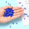 Transparent Blue Acrylic Beads TACR-YW0001-08B-8